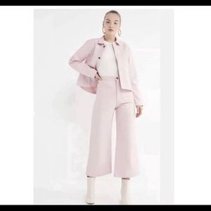 Pink Lykke Wullf Sandi wide leg crop pants